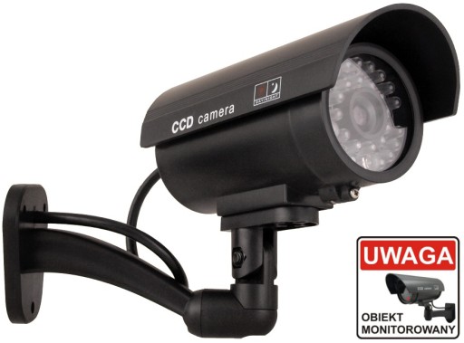 ATRAPA KAMERY KAMERA IR LED ZEWNĘTRZNA WEW. NOCNA