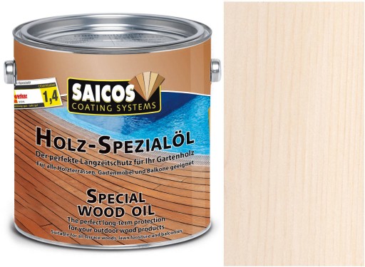 SAICOS olej do tarasu mebli BIAŁY 0122 0,75L