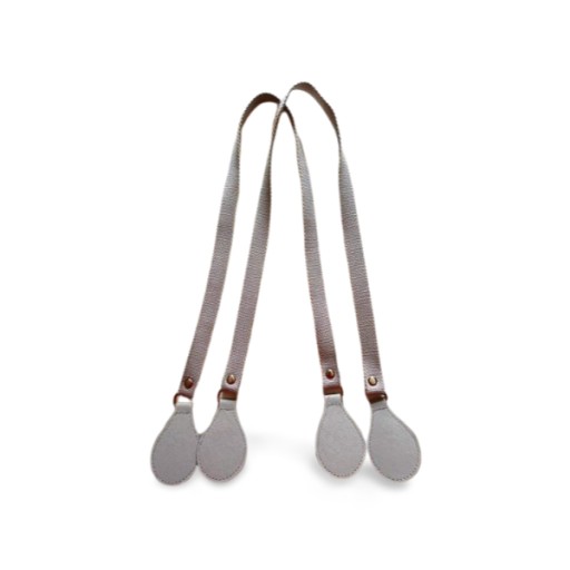 Uchwyty 85cm delongie materiałowe szare grigio chiaro do obag o bag bagobag