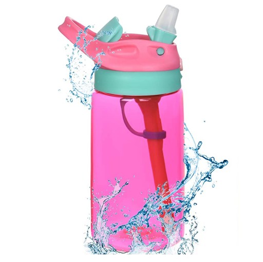Kids Water Bottle słomką przenośne świeżym 500ml