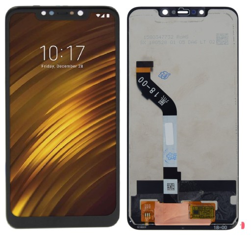Wyświetlacz do Pocophone F1 czarny