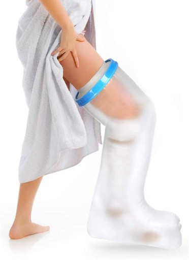 OCHRONA KĄPIELOWA NA GIPS NOGĘ FOLIA OSŁONA GIPSU