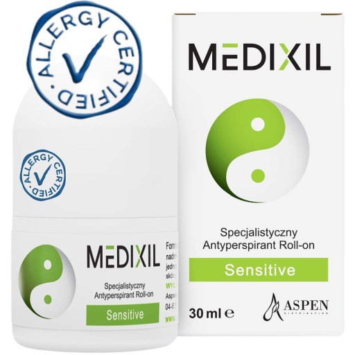 Medixil Sensitive Roll-On 30ml antyperspirant bloker potu WRAŻLIWA SKÓRA