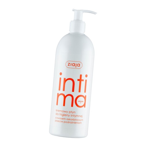 Intima Kremowy płyn do higieny intymnej z kwasem askorbinowym 500ml Ziaja
