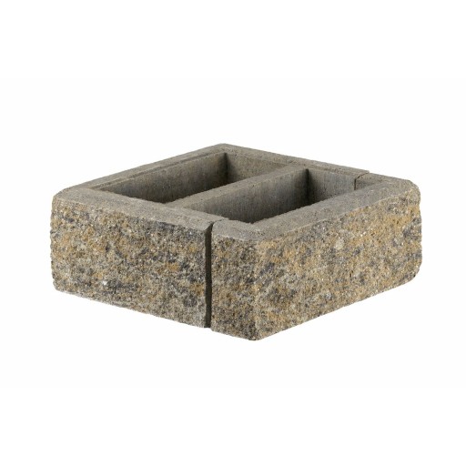 Bloczek słupkowy 36x36x14.4 cm kremowy/piryt/piryt