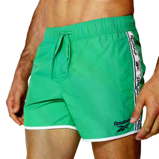 Kąpielówki Męskie Reebok 71037GRN SWIM LLOYD Zielone M