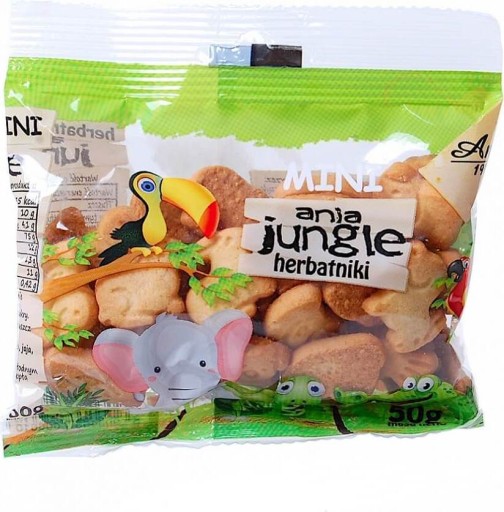 ANIA JUNGLE herbatniki mini zoo 50g