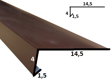 Obróbka balkonu 1 ral 8017 MAT BRĄZ dł. 1,95 m
