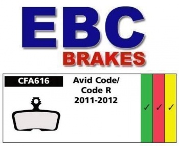 Klocki rowerowe EBC Avid Elixir/Code CFA616HH