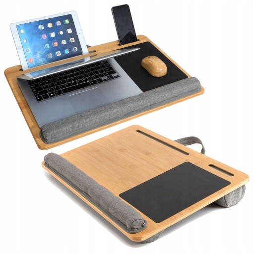 PODSTAWKA POD LAPTOPA STOLIK PODKŁADKA BAMBUSOWA