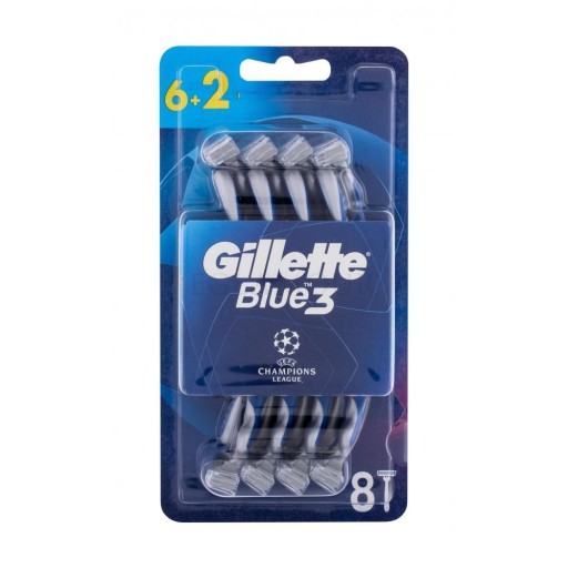 GILLETTE BLUE 3 UEFA CHAMPOINS LEAUGE ZESTAW 8 MASZYNEK DO GOLENIA