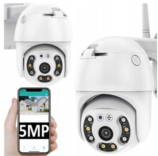 KAMERA ZEWNĘTRZNA WIFI 5MP OBROTOWA 4X ZOOM ICSEE