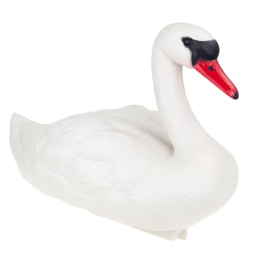 ŁABĘDŹ PLASTIK FIGURA PŁYWAJĄCA ŁABĘDZIA FIGURKA DO STAWU OCZKA OZDOBA