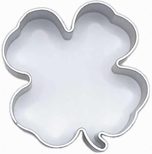 WYKRAWACZ FOREMKA DO CIASTEK PIERNIKÓW koniczyna 6cm ODLEW STOP ALUMINIUM