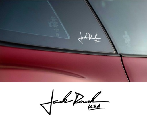 FORD PERFORMANC JACK ROUSH MUSTANG NAKLEJKA PODPIS