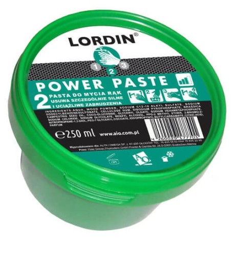 Pasta usuwa b. silne zabrudzenia Lordin Power