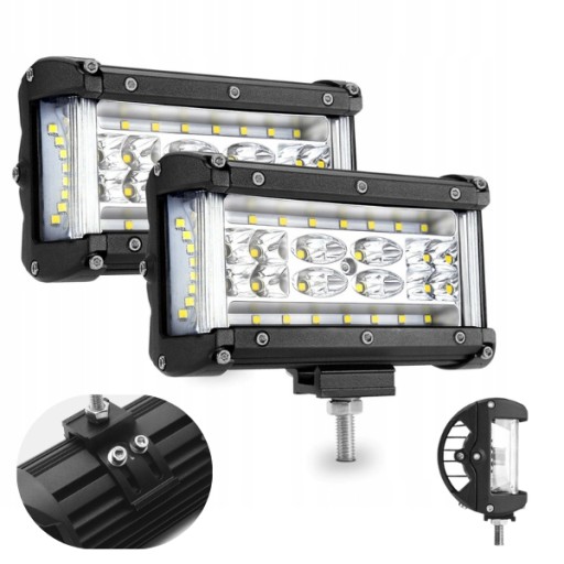 Zestaw 2 x Halogen lampa robocza LED - 210W 12-24V