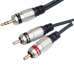Przyłącze 2x Cinch wt - 3,5 Jack wt (1.0M) Vitalco