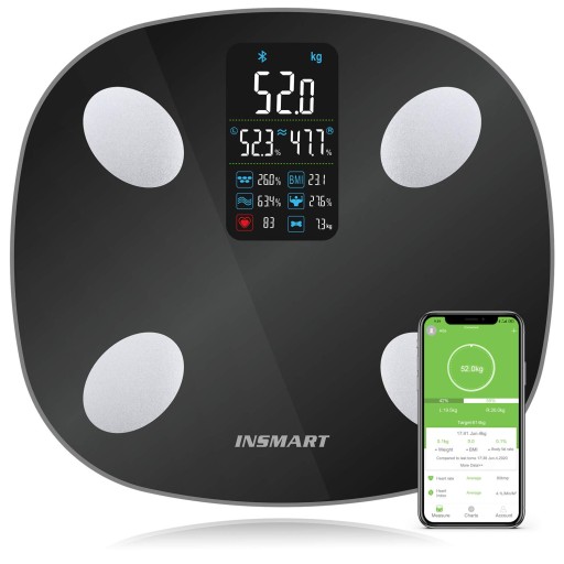 WAGA BLUETOOTH APLIKACJA WYŚWIETLACZ KOLOROWY
