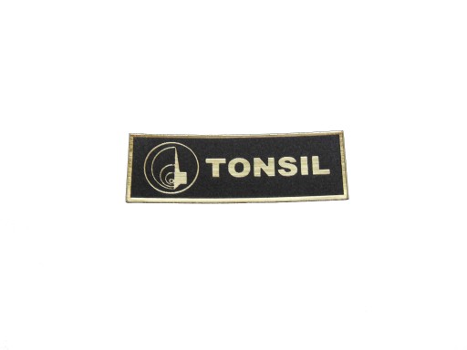 Naklejka Emblemat TONSIL złota 43x15mm