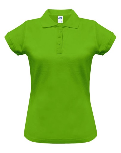 Polówka damska polo REGULAR JHK limonkowa S