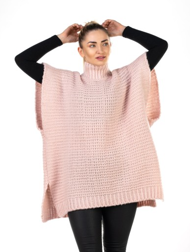 PASMANTEX MANTUA PONCHO SWETER NARZYTKA KASZMIR WEŁNA