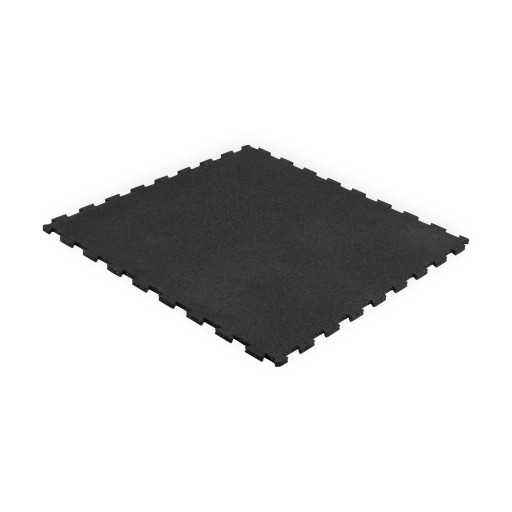 Podłoga gumowa do siłowni, mata pod sprzęt, puzle 1m grubość 20mm, czarna,