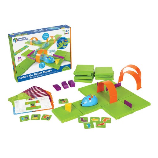 LEARNING RESOURCES ZESTAW ROBOT MYSZKA DO NAUKI PROGRAMOWANIA LABIRYNT 83EL