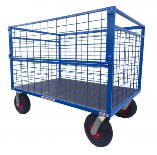 WÓZEK platformowy 100x70 Kosz transportowy ZEUS