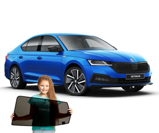 ZASŁONKI NA MAGNESACH SKODA OCTAVIA IV 4 LIFTBACK.