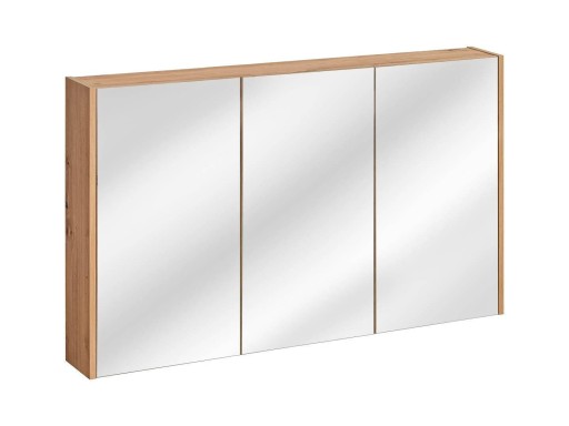 SZAFKA ŁAZIENKOWA MADERA 120CM Z LUSTREM DĄB