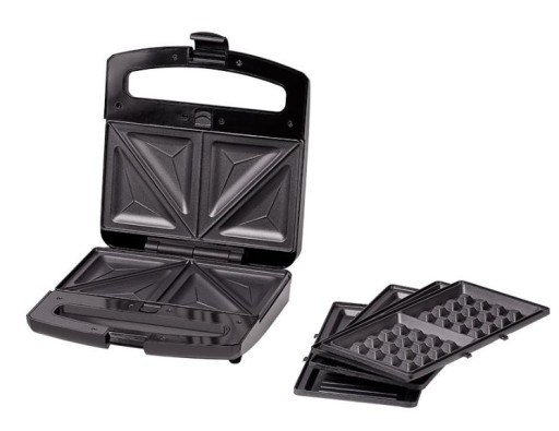 Opiekacz 3w1 LAFE BOP-006B 800W Sandwich Grill elektryczny Gofrownica Mocny