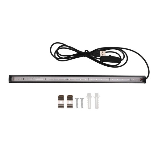 Czarna listwa świetlna LED USB Wielofunkcyjna