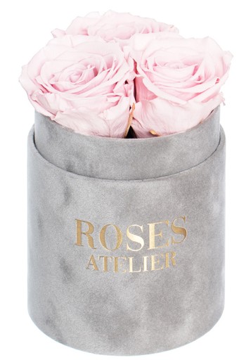 Flower Box różowe WIECZNE RÓŻE by Roses Atelier