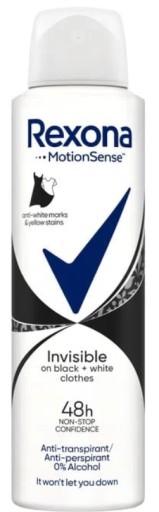 REXONA INVISIBLE BLACK AND WHITE 200ML ANTYPERSPIRANT