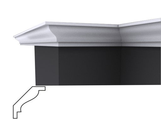 F-12 XPS sztukateria , listwa przysufitowa 60x60