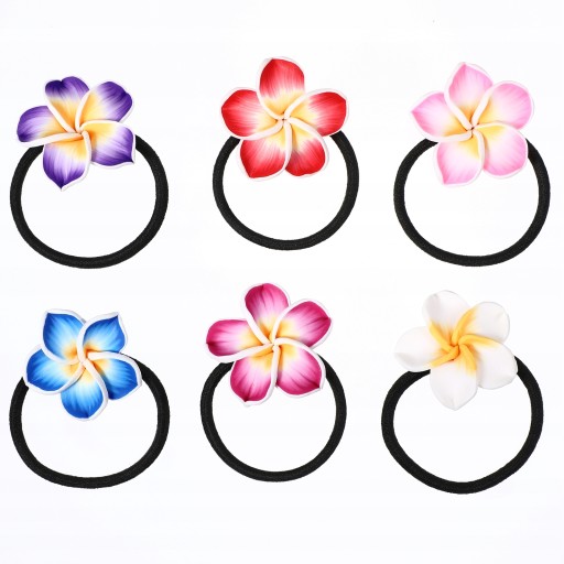 Scrunchies Girls Plumeria opaski do włosów