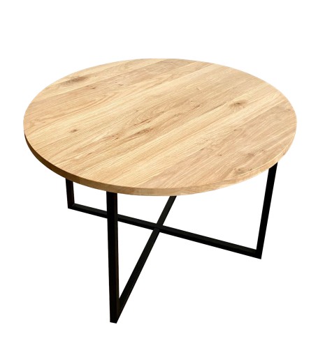 STOLIK KAWOWY okrągły fi 60cm Lity DĄB, LOFT