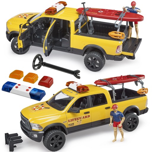 BRUDER 02506 Pick-up RAM pojazd ratownictwa wodnego