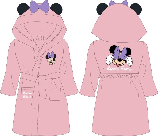 SZLAFROK MYSZKA MINNIE PŁASZCZ KĄPIELOWY DISNEY