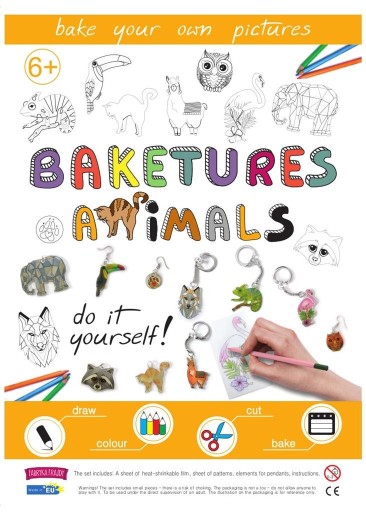 BAKETURES ANIMALS ZESTAW KREATYWNY DIY WYPIEKANKI