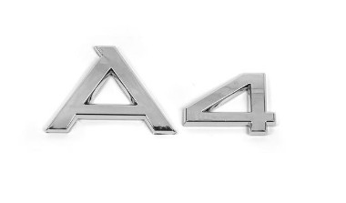 AUDI A4 EMBLEMAT NAPIS ZNACZEK CHROM OKAZJA NOWOŚĆ
