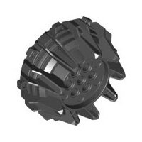 Lego Koło z kolcami duże 64712 4538782 Czarne New