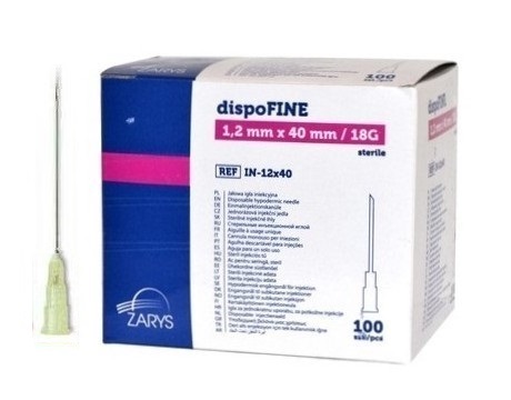 DispoFine IGŁY INIEKCYJNE 1.1x40 100szt