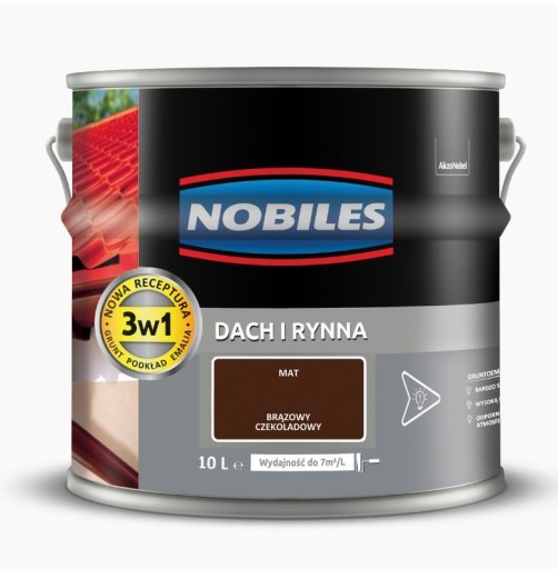 Nobiles Dach i Rynna Brąz Czekoladowy Matowa 10L