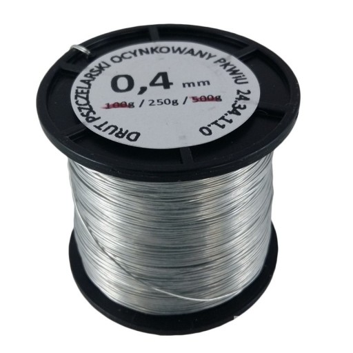 Drut pszczelarski 0.25 kg 0.4 ocynk