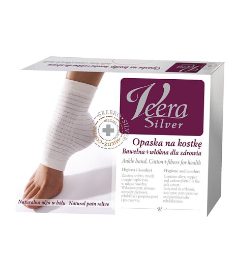 VEERA SILVER Opaska na kostkę Small