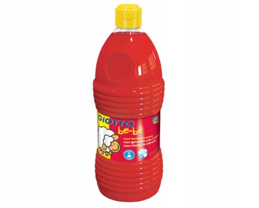 FARBA TEMPERA GIOTTO 1 litr - 1000 ml - CZERWONA