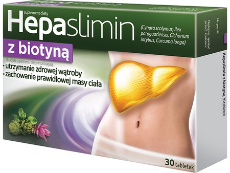 Hepaslimin z biotyną 30tabl. wątroba odchudzanie