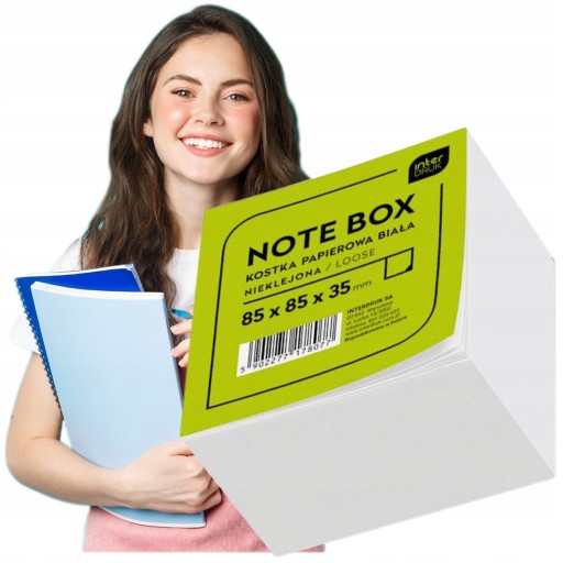 KARTECZKI SAMOPRZYLEPNE BLOCZEK KARTEK BIAŁY NOTES